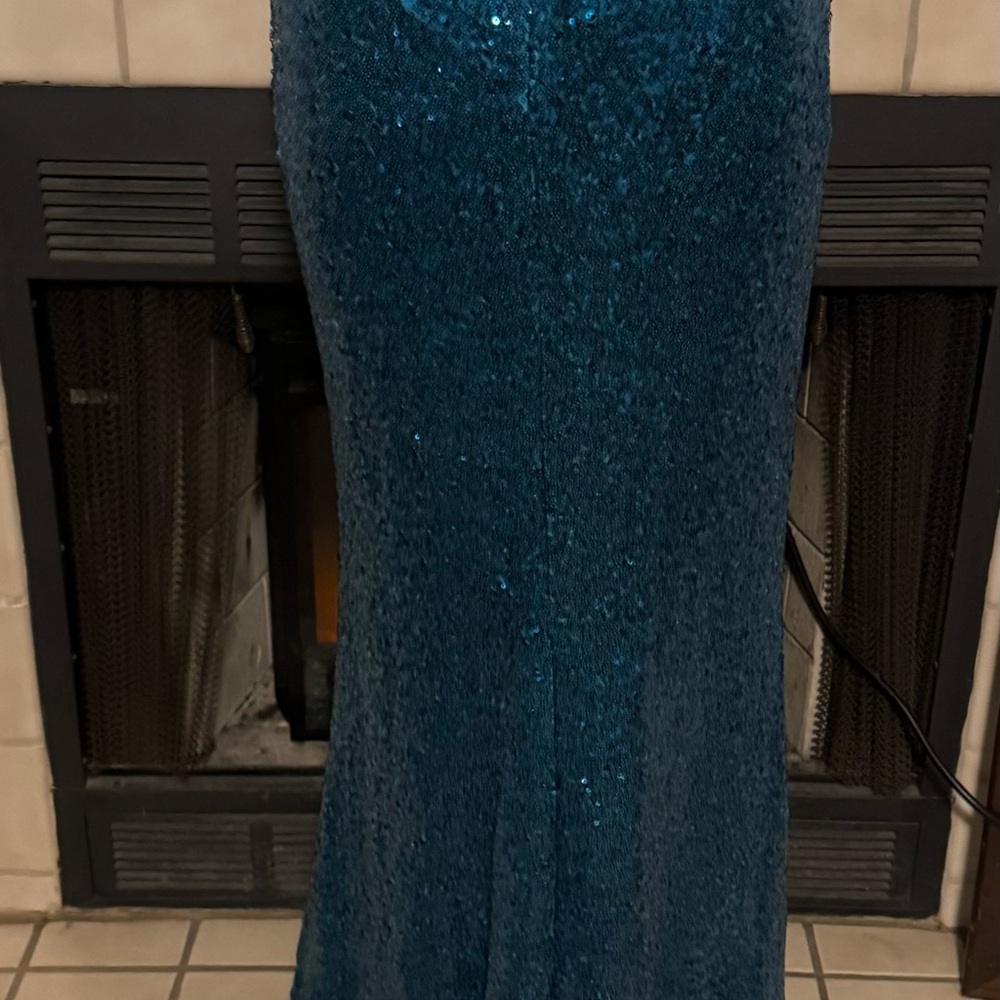 Faviana Multi Colored Jeweled and Sequin 2 Piece Dress - Picture 9 of 9
